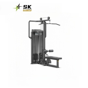 Machine de musculation multifonctionnelle SK Commercial pour tirage vertical et rame assise, équipement d'entraînement dorsal robuste avec cadre métallique - Product Image 1