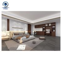 Armoire double extensible moderne en bois avec miroir et portes coulissantes, dressing pour maison, bureau, villa, chambre à coucher, meubles sur mesure