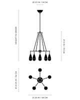 Lámpara colgante de latón Vintage XZ, estructuras cónicas Led Triangulares repetitivas, candelabro de comedor, colgante de luz, diseño de cocina