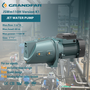 Pompe à eau électrique à jet Grandfar High 1.1Kw 1.5hp pour irrigation agricole 220V en fonte JSWm110 H JSWm11 - Product Image 1