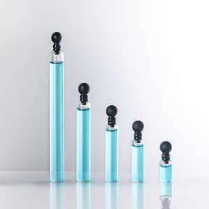 Kompakt Mini 0.5ml 1ml 2ml 3ml 5ml cam parfüm tüpleri parfüm flakon ile şık siyah top kapaklar test - Product Image 2
