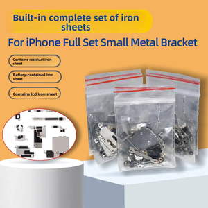 Kit <span class=keywords><strong>complet</strong></span> de supports métalliques internes pour plaques de blindage de carte mère d'iPhone, clips de montage de cadre, ensemble <span class=keywords><strong>complet</strong></span> de capuchons de vis pour réparation - Product Image 2