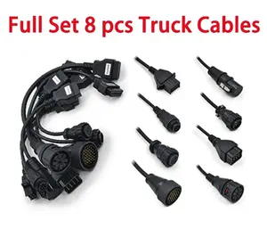 Juego Completo de 16 Cables (8 para Auto + 8 para Camión) Negros VD para Herramientas de Diagnóstico VdIJk Autocoms Pro TNESF ORPDC - Product Image 6