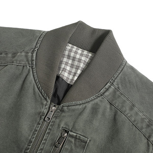 Chaqueta de Hombre Otoño 2025, 100% Algodón Canvas, Resistente a las Arrugas, Cortavientos, Ecológica, Transpirable, Corte Regular, Cuello Mao - Product Image 3