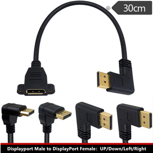 Adaptador Displayport macho a hembra con conector HDMI 4K en ángulo recto para monitor LED - Product Image 4