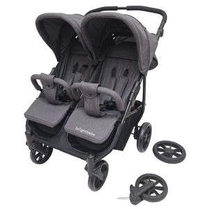 Brightbebe Hot Selling Manufacturer <strong>Stroller</strong> <strong>for</strong> Baby and Toddler Double <strong>Twins</strong> Pushchairs Car Double Seat <strong>for</strong> Kids Trolley - Product Image 1