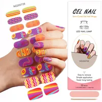 Huizi Bandes de gel semi-durcies coréennes très populaires, longue durée, saines, pour ongles, à la lumière UV
