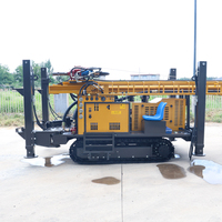 Machine de forage de puits d'eau pneumatique pour l'approvisionnement en eau rural, 300 m, diesel