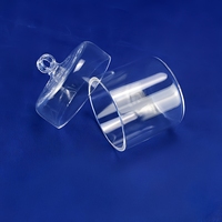 Bécher en quartz de haute pureté (99,99 % SiO2) résistant à la corrosion pour réactions chimiques en laboratoire, traitement personnalisé