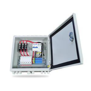Galvanized Steel Casing 4 in 1 Out Solar AC Pv Junction <strong>Combiner</strong> Box for Solar Power System Home - Product Image 1