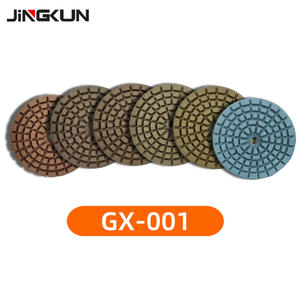 4-дюймовый (100 мм) мокрый алмазный абразивный диск на смоляной связке для обработки бетона, камня, мрамора, гранита, кварца, плитки, терраццо - Product Image 1