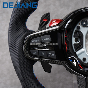 Nuovo Volante in Fibra di Carbonio CS a Fondo Piatto per <span class=keywords><strong>BMW</strong></span> G30 <span class=keywords><strong>G31</strong></span> G20 G32 G01 G02 G87 G80 G82 G42 con LED e Pulsanti M1M2 - Product Image 4