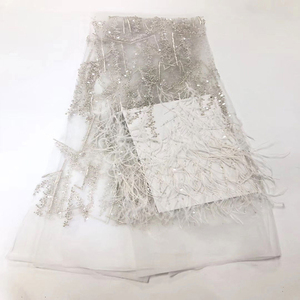 Beautifical hecho a mano con cuentas y lentejuelas <span class=keywords><strong>de</strong></span> tela <span class=keywords><strong>de</strong></span> encaje para novia - Product Image 5