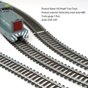 Set di Binari Elettrificati Dritti e Curvi in Scala 1/87 HO per Modellismo Ferroviario e Scene con Tavolo di Sabbia - Product Image 2