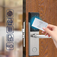 Sistem Manajemen Perangkat Lunak Hotel Kunci Pintar Digital Tahan Air Sidik Jari Kata Sandi Kunci Pintu Hotel Kartu Kunci Kunci Elektronik
