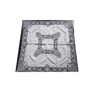 Grande nappe en dentelle <span class=keywords><strong>Jimo</strong></span> faite à la main Lu broderie artisanat mosaïque dentelle Antependium nappe brodée pour usage domestique ensemble complet - Product Image 1