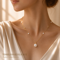 Collier pendentif en perles Edison de qualité supérieure avec chaîne à maillons, style classique violet et blanc pour femmes