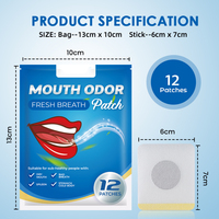Patch anti-odeur pour une haleine fraîche bouche sèche amère traitement de la mauvaise haleine dissolvant rate estomac corps froid patchs soulageant