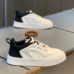 Chaussures pour hommes, été 2024, nouvelles chaussures blanches respirantes, chaussures tendance et polyvalentes pour hommes, semelles souples, chaussures de sport américaines - Product Image 2