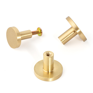 <strong>Door</strong> Handle Solid Brass Hardware Furniture Golden <strong>Knob</strong> and Pulls for Kitchen Bedroom Living Room Cabinets Nightstands Drawer - Product Image 5