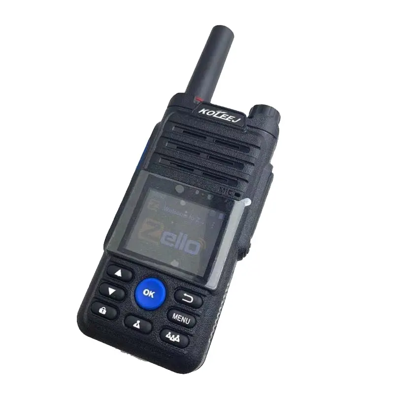 4G वाईफ़ाई सिम कार्ड एंड्रॉयड प्रणाली रेडियो हाथ टेलीफोन समर्थन Zello और असली पीटीटी वॉकी टॉकी