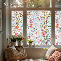 Fabricant arc-en-ciel Gesang fleur maison fenêtre Film PVC intimité statique pour la maison chambre Films décoratifs