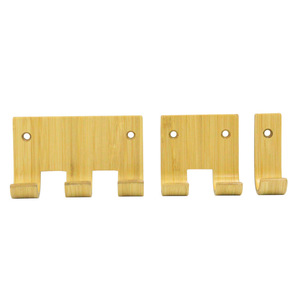 [Personalizable] Ganchos de bambú de múltiples especificaciones, perchero para entrada, ganchos conectables, perchero para colgar en la puerta - Product Image 4