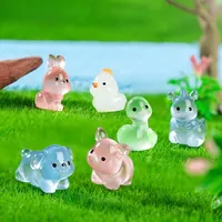 Animaux miniatures DIY pour la décoration de jardin féérique, ornements lumineux des douze signes du zodiaque, accessoires pour micro-paysages