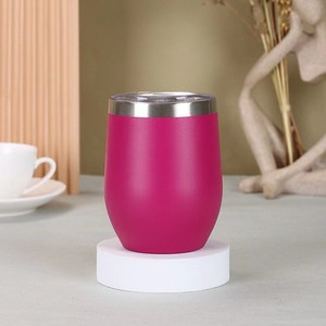 กระติกน้ำเก็บความร้อนสแตนเลสทรงไข่ ขนาด 12 ออนซ์ รุ่นใหม่ ความจุเยอะ รูปทรงตัวยู เก็บความร้อนได้นาน 6-12 ชั่วโมง เหมาะสำหรับแจกเป็นของขวัญ - Product Image 5