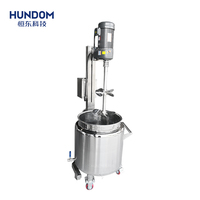 Mélangeur d'émulsion de réservoir de mélange de fondant liquide à grande vitesse en acier inoxydable avec support de levage