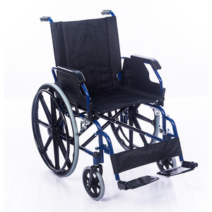 ビニール張りの取り外し可能な手動車椅子を折りたたむ東南アジア - Product Image 4