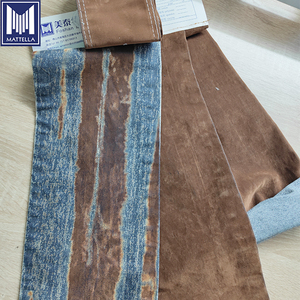 Sergé lourd 11OZ Stretch 98% coton 2% Spandex floqué Denim tissu pour femmes hommes automne hiver jean pantalon vestes - Product Image 1