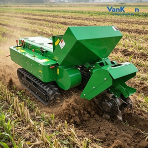 Tracteur chenillé économique pour petits exploitants agricoles, machine multifonction télécommandée, entrée de gamme abordable pour l'agriculture mécanisée - Product Image 4
