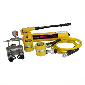 Pompe à huile hydraulique manuelle portable SOV P 80 en acier, certifiée CE, 700 bars, multi-étages, pour le marché de la fabrication et de l'exploitation minière - Product Image 4