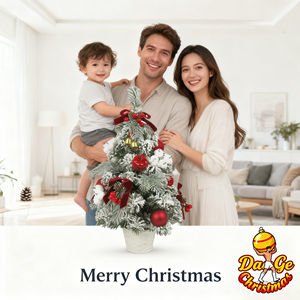 Árbol de Navidad Artificial de PVC de Alta Calidad, Marca <span class=keywords><strong>ELIM</strong></span>, Personalizado, 50 cm, Mini Árbol de Escritorio, Base para Mesa Interior, Resistente al Fuego, 30 cm - Product Image 5