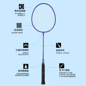 Deli Agnite Badminton Racquet FH101 Set With 3 Shuttles For Adults Students Children Outdoor Sports Training - Product Image 3