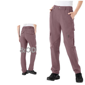 Pantalones Cargo para Senderismo, Formales, Ligeros, Lisos, de Corte Recto, Resistentes al Agua, de Secado Rápido, para Viajes, Campamento, Trabajo, con Bolsillos con Cremallera - Product Image 2