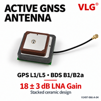 Antenne patch céramique GNSS active à gain élevé GPS L1/L5 BeiDou B1/B2a 3~3.6V Module de positionnement et de suivi à faible bruit avec amplificateur 2:1