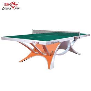 โต๊ะปิงปอง Double Fish หนา 18 มม. โครง 40x60 มม. มาตรฐานการแข่งขันในร่ม ดีไซน์ทนทาน - Product Image 1