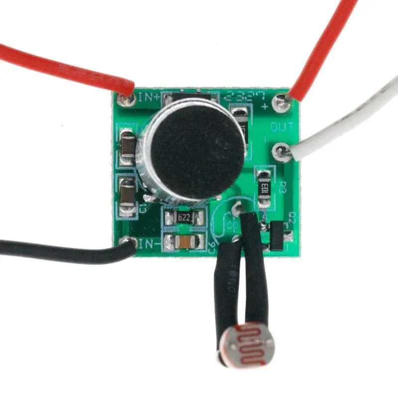 DIY Niederspannung Gleichstrom Schall-Licht-Steuerung Sensor DC3V-30V LED-Lefter 5V 6V 12V 24V lichtempfindliches Sprachschaltermodul Leiterplatte