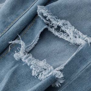 Pantalones Vaqueros Ajustados de Cintura Alta para Mujer, Estilo Western, Desgastados, Rotos, de Mezclilla - Product Image 4