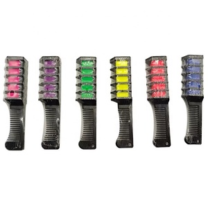หวีย้อมผมสำหรับเด็กผู้หญิงหวีชอล์กย้อมสีผม10สีแบบ DIY - Product Image 2