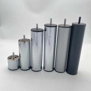 Furniture <b>Leg</b> Cylindrical Adjustable <b>Sofa</b> Cabinet Coffee Table TV <b>Legs</b> 50mm60mm Chrome Black Silver Gray Cold Rolled Steel - Product Image 1