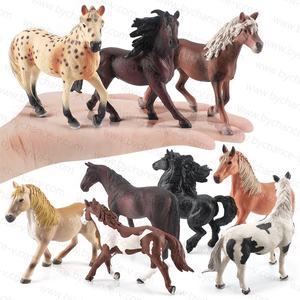 <span class=keywords><strong>Cheval</strong></span> <span class=keywords><strong>club</strong></span> Vente en gros PVC solide Simulation Statue Modèle Animal Jouets Figure Figurines <span class=keywords><strong>Cheval</strong></span> Jouets - Product Image 1