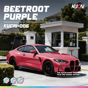 Film de protection automobile Crystal Gloss Auto Wraps Beetroot Purple PET avec revêtement sans bulles 1,52*17m - Product Image 3