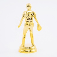 2024 Offre Spéciale GZ17 personnalisé Mini taille joueur de Tennis de Table Figurine en plastique trophée composants pour les enfants