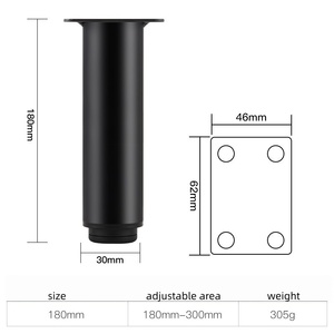 Patas de Soporte Telescópicas Reforzadas para Muebles, Ajustables en Altura, para TV, Cama o Sofá - Product Image 3