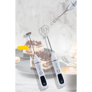 Mélangeur 3-en-1 KLH111 en gros, machine à mousse de lait détachable avec cafetière à vitesse réglable, ensemble mousseur automatique USB - Product Image 6