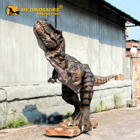 MY DINO AD0122 Terrain de golf à thème, attractions de dinosaures grandeur nature, T-Rex animatronique