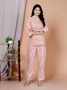 Ensemble pyjama en coton fait main, doux et confortable, magnifique pour les fêtes, les vacances, la plage, pyjama en coton, tenue de nuit en coton - Product Image 2